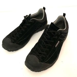 Asolo Space GV Hiking Shoes Rock Climbing Approach Shoes Black Suede M Size 8